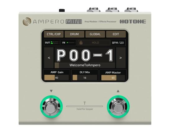 Гитарный процессор эффектов HOTONE AUDIO AMPERO MINI VANILLA - 161123 за 10120 грн. | 4Club