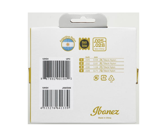 Струны для укулеле IBANEZ IUKS4 UKULELE STRINGS