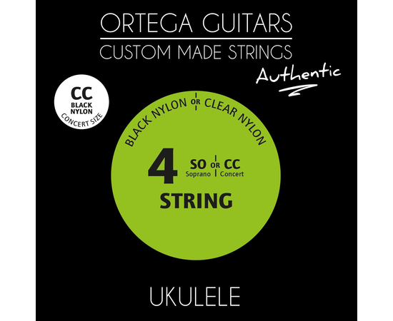 Струни для укулеле концерт Ortega Custom Authentic Black Nylon UKABK-CC - 161378 за 208 грн. | 4Club