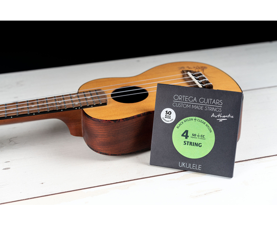 Струны для укулеле сопрано Ortega Custom Authentic Black Nylon UKABK-SO