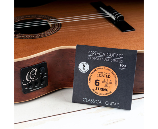 Струни для класичної гітари Ortega Custom Pro Coated Crystal Nylon NYP44N Normal Tension