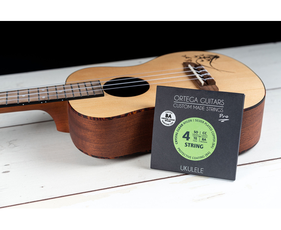 Струны для укулеле баритон Ortega Custom Pro Crystal Nylon UKP-BA