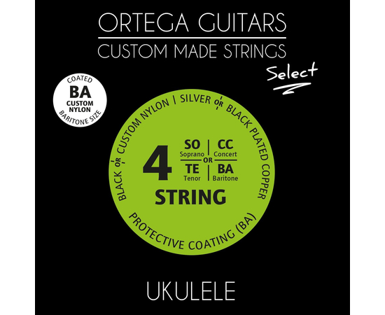 Струны для укулеле баритон Ortega Custom Select Custom Nylon UKS-BA - 161381 за 344 грн. | 4Club