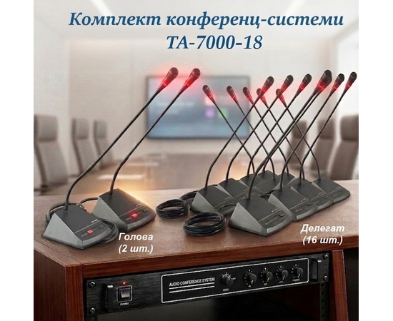 Комплект конференц-системи Emiter-S TA-7000-18 - 161572 за 0 грн. | 4Club