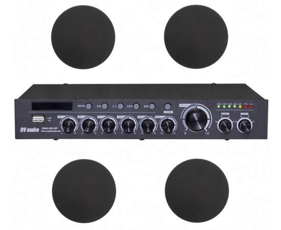 Комплект звука DV audio DMA1204CMG6B для помещения до 120 м.кв - 161728 за 12254 грн. | 4Club