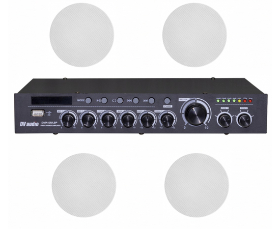 Комплект звука DV audio DMA1204CMG6W для помещения до 120 м.кв - 161727 за 11544 грн. | 4Club