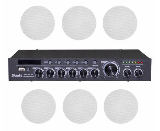 Комплект звука DV audio DMA1206CMG5W для помещения до 180 м.кв - 161725 за 13320 грн. | 4Club