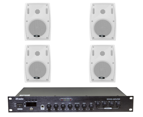 Комплект звука DV audio LA1004PB4W для помещения до 120 м.кв - 161658 за 14874 грн. | 4Club