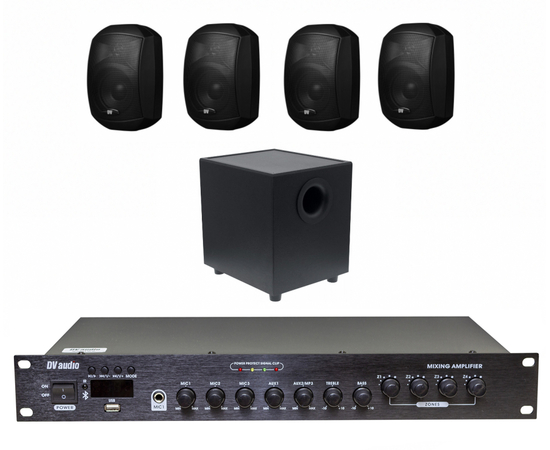 Комплект звука DV audio LA120SUB8Т4MS42TB для помещения до 120 м.кв - 161644 за 24464 грн. | 4Club
