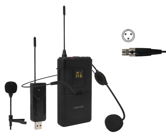 Радиосистема с головным и петличным микрофоном Fonestar WI-MIC