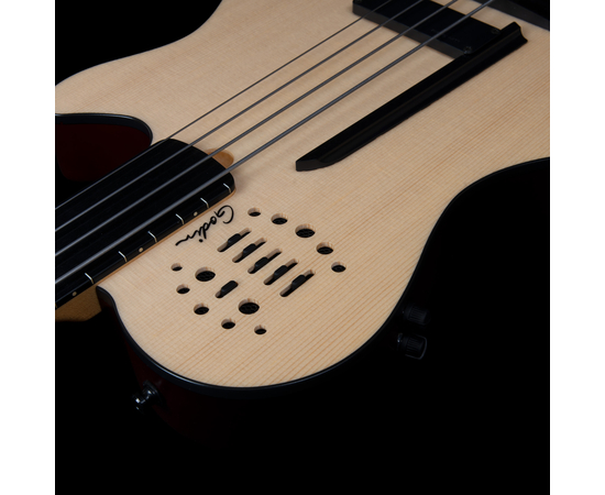 Безладовая полуакустическая бас-гитара Godin A4 Ultra Natural Fretless A/E (050796)