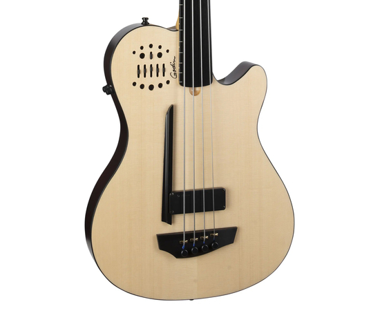 Безладовая полуакустическая бас-гитара Godin A4 Ultra Natural Fretless A/E (050796)