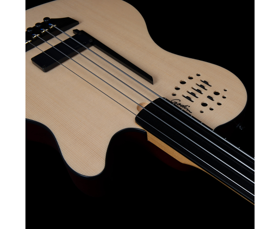 Безладовая полуакустическая бас-гитара Godin A4 Ultra Natural Fretless A/E (050796)