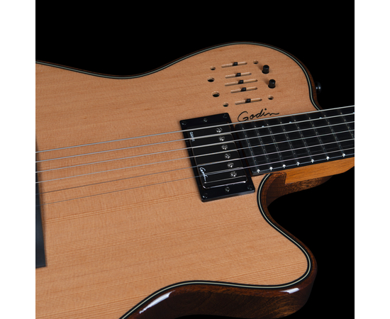 Гибридная (электро- / акустическая) гитара Godin A6 Ultra Dlx Nat (053438)