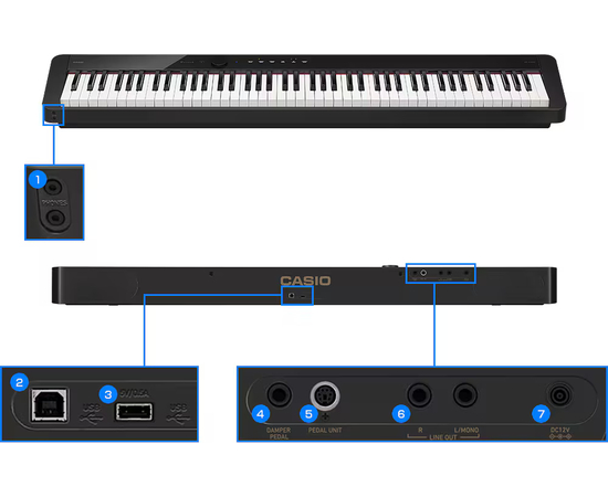 Цифрове піаніно CASIO PX-S1100 White